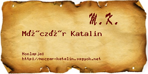 Móczár Katalin névjegykártya